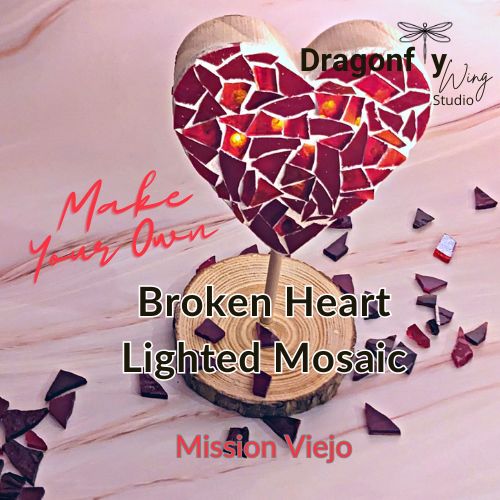 Broken Heart Lighted Mosaic Workshop,