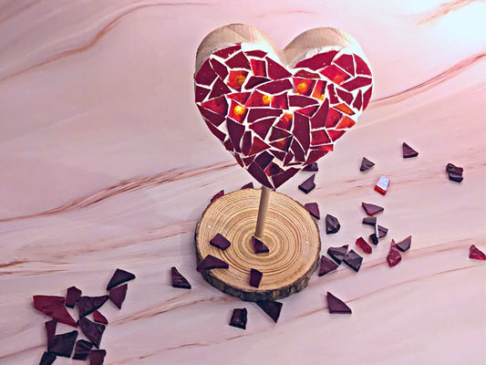 Broken Heart Lighted Mosaic Workshop,